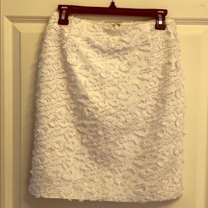 GRACE MMXIII WHITE CROCHET SKIRT